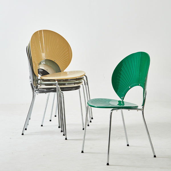 Modern Green Shell Chair - A Statement of Contemporary Design