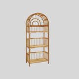 Natural Rattan Arch Bookshelf