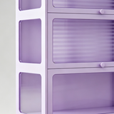 Steel Frame Tempered Glass Display Cabinet | Flip-Up Doors | Removable Legs