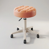 360° Swivel PU Leather Rolling Stool Adjustable Height Beauty Salon Office Chair