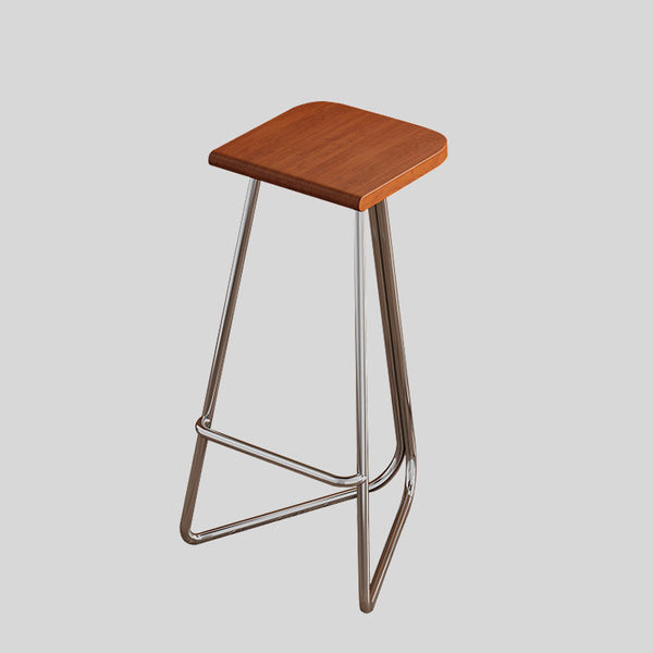 Nordic Minimalist Bar Stools Metal Japanese High Counter Design Chair Coffee Island