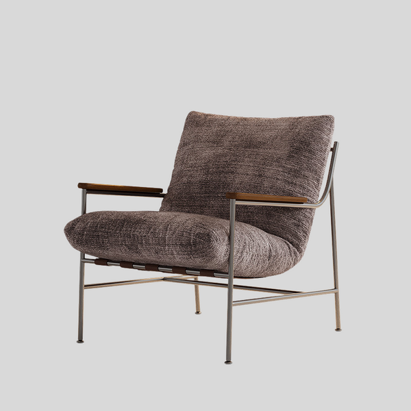 Modern Chenille Lounge Chair