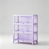 Steel Frame Tempered Glass Display Cabinet | Flip-Up Doors | Removable Legs