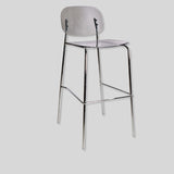 Vibrant Acrylic Bar Stool with Chrome Frame for Modern Interiors