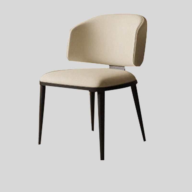 Sleek Sophistication: Premium Upholstered Dining Chair with Black Tapered Legs for Modern Interiors