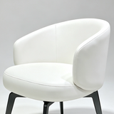 Italian Minimalist Swivel Upholstered Dining Chair