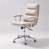 Ergonomic Swivel Office Chair | Memory Foam, 360° Rotation, 135° Recline – Faux Leather