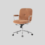 Modern Office Chair with Adjustable Height and Soft Fabric Upholstery