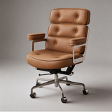 Robin Executive Chair | Leather Swivel with Adjustable Height