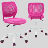 Modern Pink Kids Swivel Study Chair