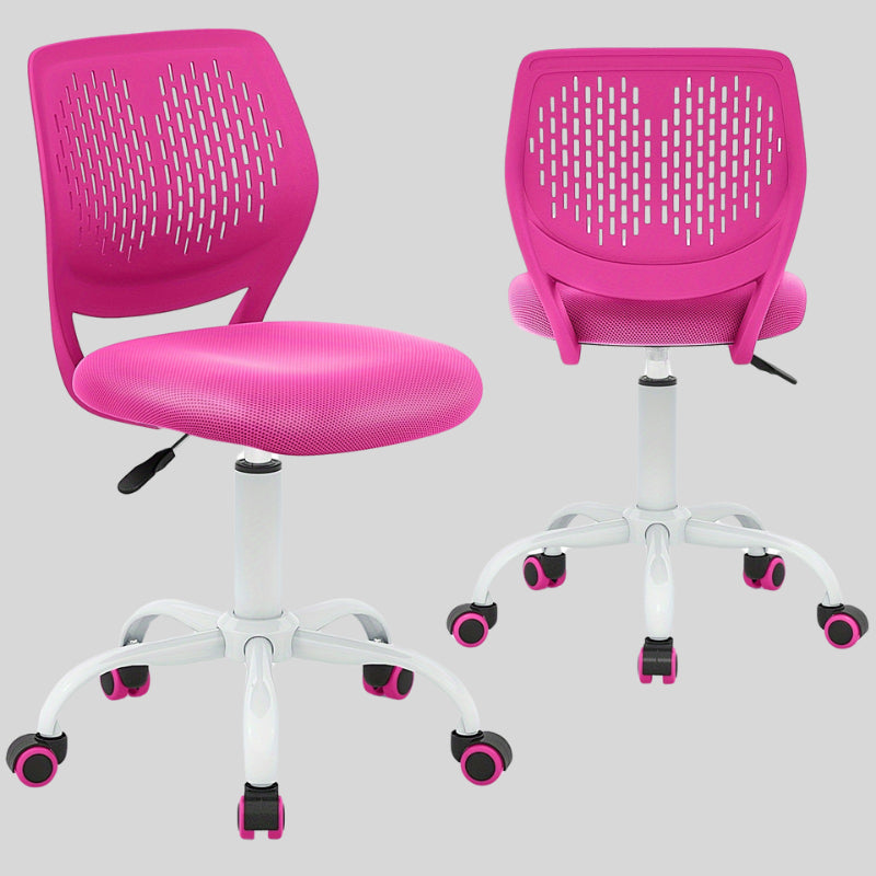 Modern Pink Kids Swivel Study Chair