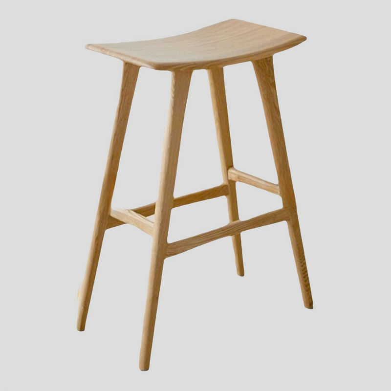 Kitchen Islands Bar Stools Vintage Save Space - Counter Stool Seat Height Barstool - Solid Wood Curved Seat Ergonomics Dining Table Stool For Breakfast Coffee Shop Garages Bistros Lounges