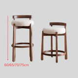 Reception Luxury High Wooden Bar Stool Modern Home Minimalist Designer Kitchen Counter Stools Accent Sillas Bar Furniture