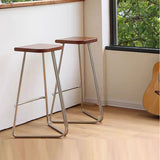 Nordic Minimalist Bar Stools Metal Japanese High Counter Design Chair Coffee Island