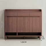 Nordic Storage Cabinet - Solid Wood Door | Minimalist Sideboard