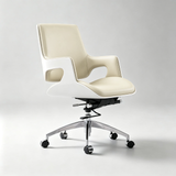 Contemporary Swivel Chair with Wooden Frame and High-Quality Upholstery