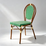 French Rattan Outdoor Chair | Weatherproof Wicker Cafe & Patio Bistro Chair