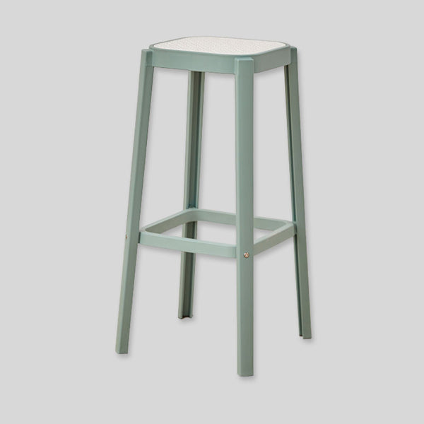 Contemporary PP Bar Stool with Textured Seat – Modern Minimalist Design