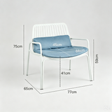 Elegant Lounge Chair - Modern Comfort for Indoor and Outdoor Spaces