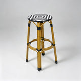 French Rattan Outdoor Chair | Weatherproof Wicker Cafe & Patio Bistro Chair