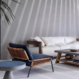 Contemporary Woven Accent Lounge Chair – Outdoor & Indoor Leisure Chair