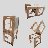 Multi-Functional Folding Toddler Kitchen Helper Tower
