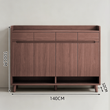 Nordic Storage Cabinet - Solid Wood Door | Minimalist Sideboard