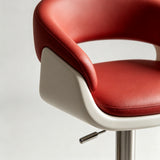 Luxury Swivel Bar Stool | Height Adjustable | Stainless Steel Base