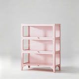 Steel Frame Tempered Glass Display Cabinet | Flip-Up Doors | Removable Legs