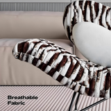 Heart-Shaped Lounge Chair – Modern Statement Accent Chair with Zebra Print & Plush Heart Cushion