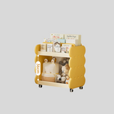 Mini Rolling Kids' Book & Toy Storage Trolley – Cookie Style Design