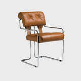 Modern Executive Chair with High-Resilience Foam and Stainless Steel Frame