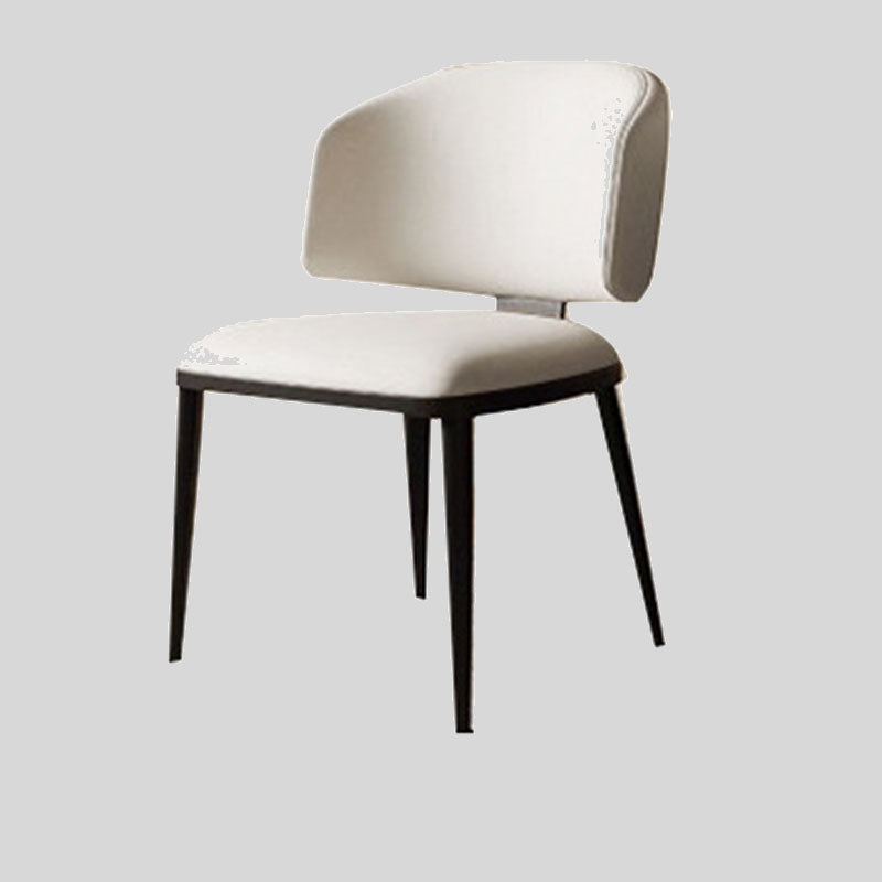 Sleek Sophistication: Premium Upholstered Dining Chair with Black Tapered Legs for Modern Interiors