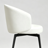 Italian Minimalist Swivel Upholstered Dining Chair