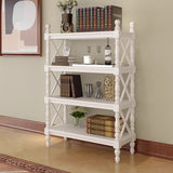 Classic European Solid Wood Display Shelf – Turned Column Storage Rack
