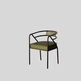 Modern Luxe Gold-Framed Dining Chair