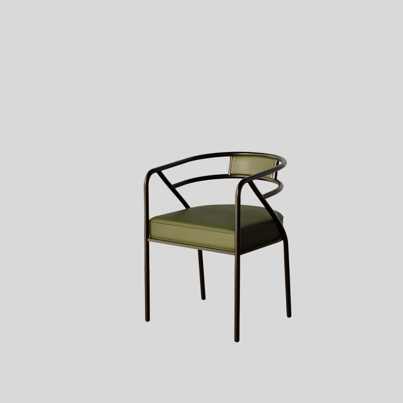 Modern Luxe Gold-Framed Dining Chair