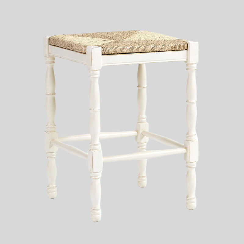 Dorchester Square Counter Stool with Rush Seat