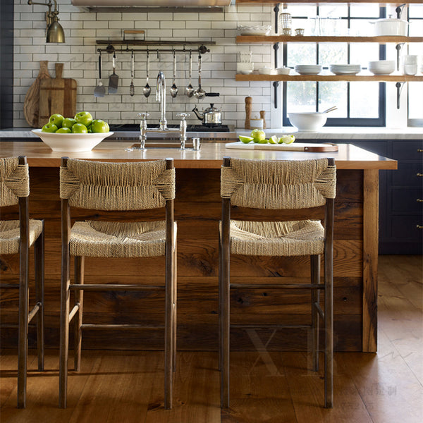 Organic Modern Counter Stools Linen Counter Stools