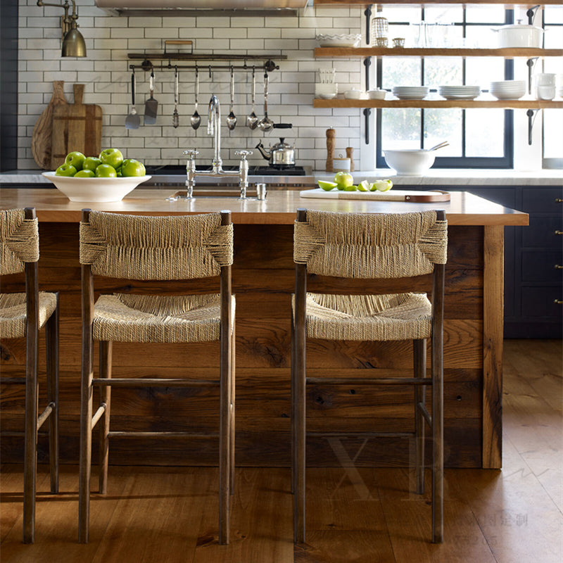 Organic Modern Counter Stools Linen Counter Stools