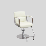 Modern Stainless Steel Salon Chair – Hydraulic Barber & Beauty Studio Seating