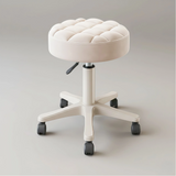 360° Swivel PU Leather Rolling Stool Adjustable Height Beauty Salon Office Chair