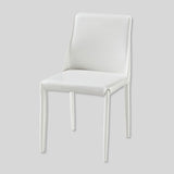 Sleek Modern Leather Dining Chair - Elegant and Durable