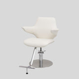 Contemporary Wing-Back Salon Chair – Hydraulic Stylist & Barber Studio Seating
