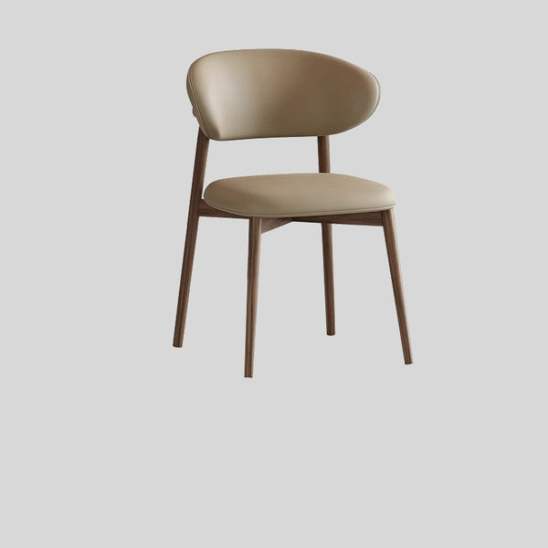 Contemporary Faux Leather Dining Chair - Elegant and Comfortable Seating