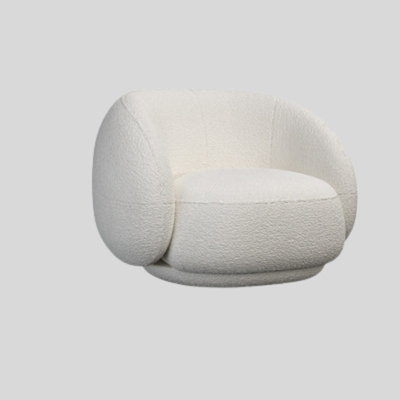 Modern Bouclé Lounge Chair