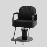 Retro Hydraulic Salon Chair – Heavy-Duty Metal Frame & Premium Leatherette Seat