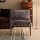 Modern Chenille Lounge Chair