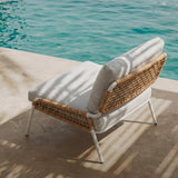 Poltrona Lounge Accent in Tessuto Contemporaneo – Sedia da Esterno e Interno per il Tempo Libero