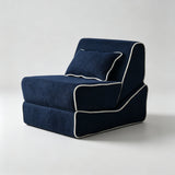 3-in-1 Foldable Sofa Bed – Nordic Fabric Recliner for Compact Spaces - StoolTopia